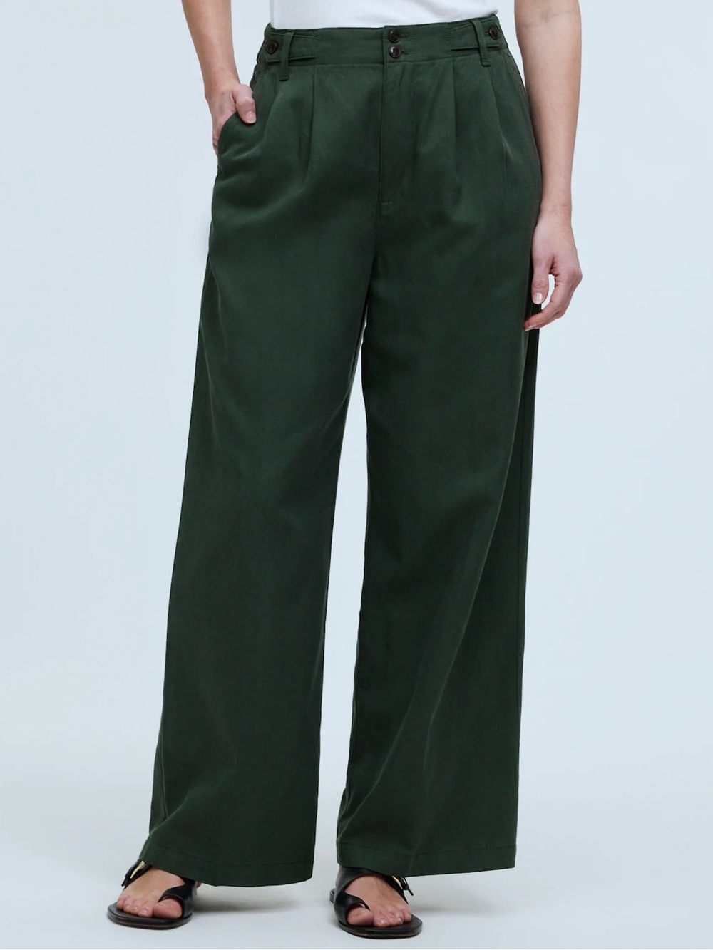 Madewell Petite Curvy Harlow Wide-Leg Pant Size 10P NWT - Picture 2 of 8